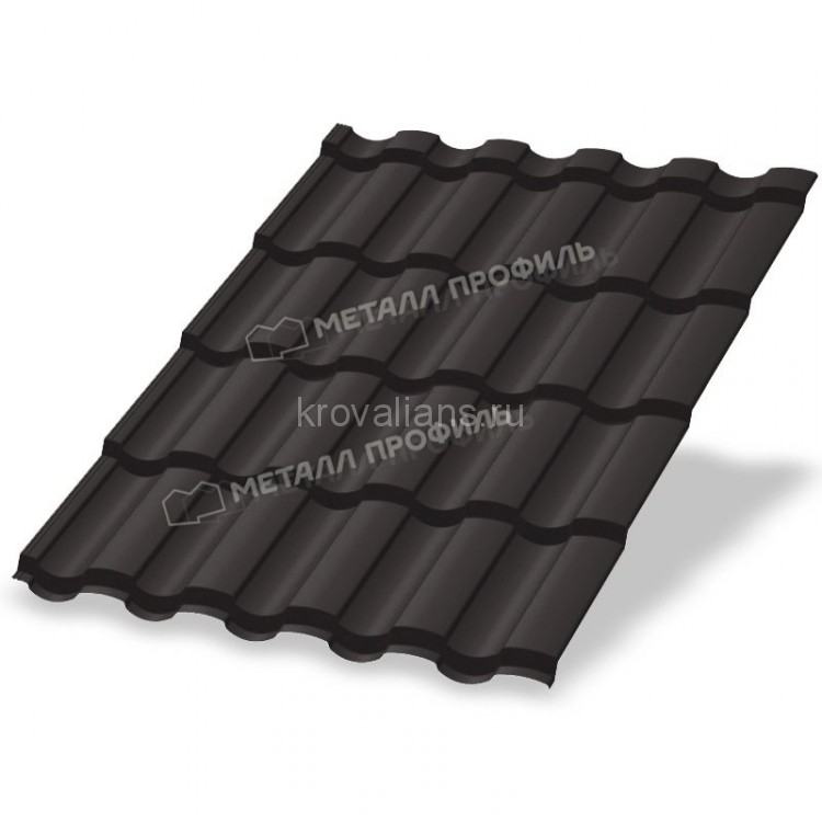 Металлочерепица МеталлПрофиль Монтекристо-S (Colorcoat Prisma-03-RR32-0.5) /1 кв.м./