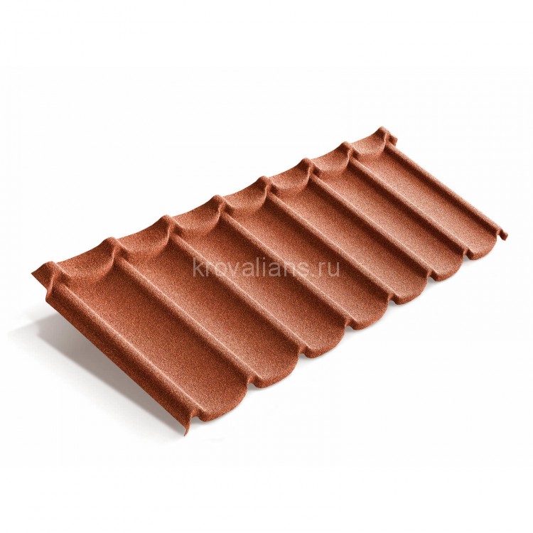 Композитная черепица Metrotile (Метротайл) MetroMistral (Коралл) /лист/