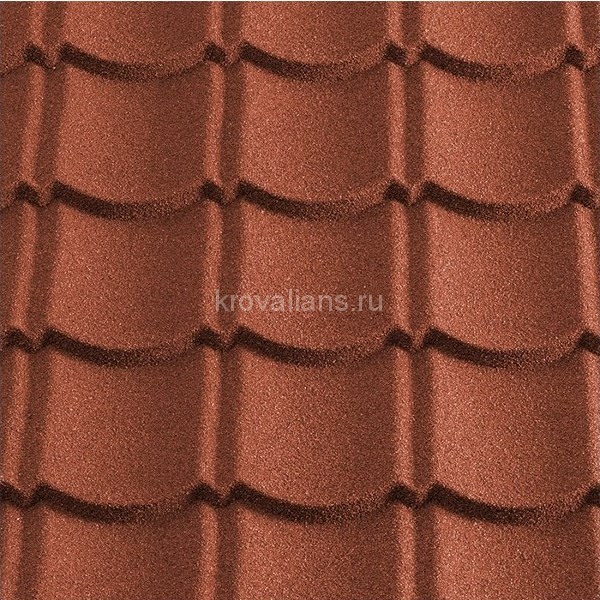 Композитная черепица Metrotile (Метротайл) Аквапан (Красный) /лист/