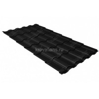 Металлочерепица Grand Line (Гранд Лайн) кредо 0,45 Drap ST RAL 9005 /1 кв.м./