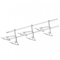 Ограждение ROOFsystems PRESTIGE ZN H-600/3,0м 2 трубы Композит RAL3005