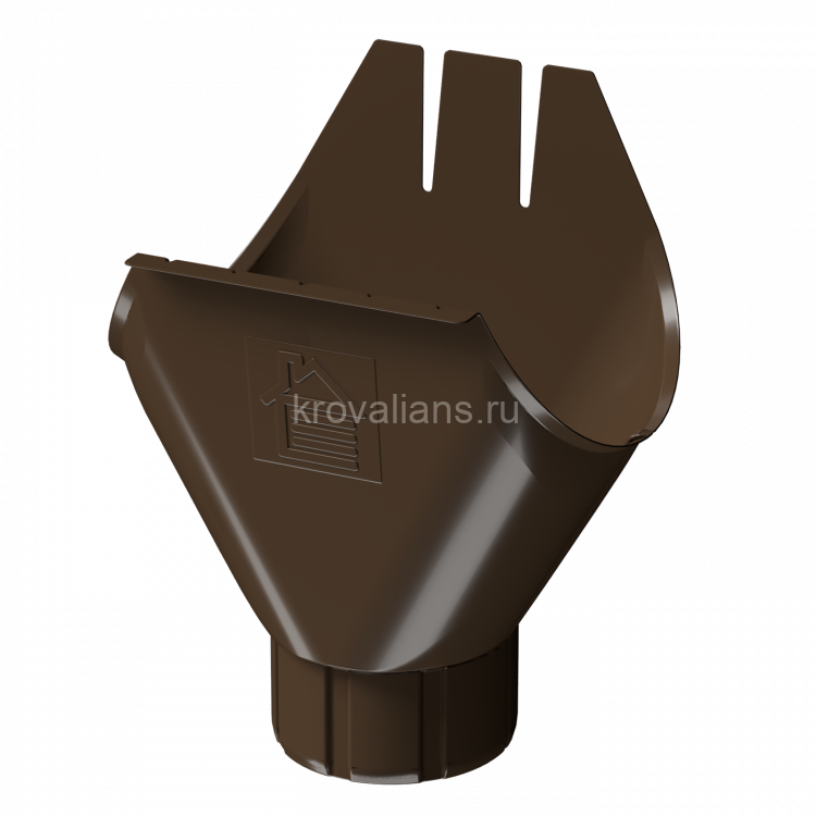 Docke STAL PREMIUM 125/90 мм Воронка Каштан RAL8017 18шт/упак