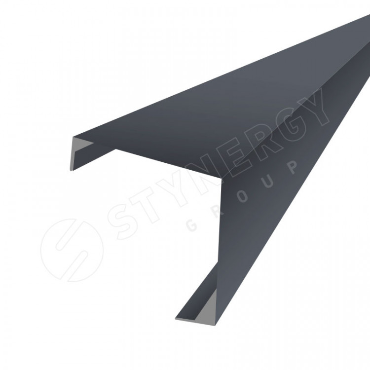 Планка угла внешнего простая фасадная 3000 Фальц Stynergy (CORUNDUM50Matt-RAL7024-0.5) Планка угла внешнего простая фасадная 3000 Фальц Stynergy (CORUNDUM50Matt-RAL7024-0.5)