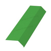 МеталлПрофиль Планка карнизная 100х69х2000 NormanMP (Полиэстер-01-6018-0.5) /1 шт/