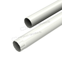 Труба водосточная МЕТАЛЛ ПРОФИЛЬ Foramina PUR 125/100 3м RAL 9010, белый