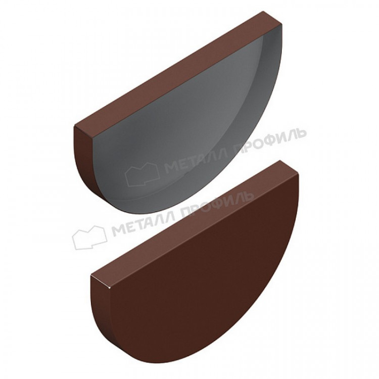 Заглушка желоба МЕТАЛЛ ПРОФИЛЬ ПРОЕКТ D185 Ral 8017 Заглушка желоба МЕТАЛЛ ПРОФИЛЬ ПРОЕКТ D185 Ral 8017