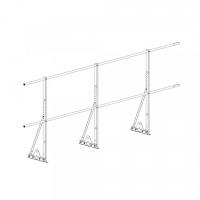 Ограждение ROOFsystems ECONOM d-25 (круг) H-1200/3,0м NEXT фальц ТУ (Т-обр. Опора) RAL3005