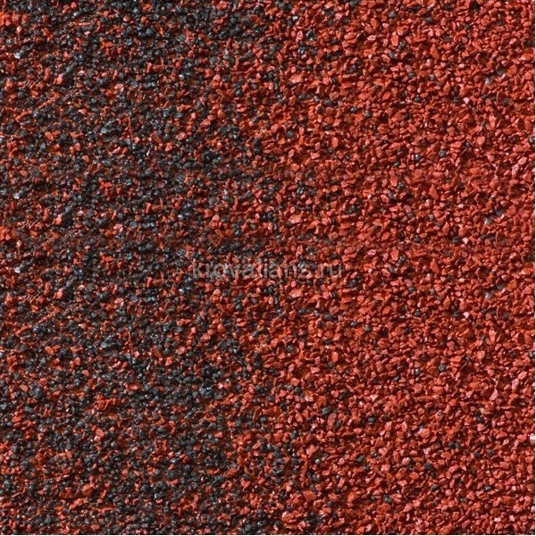 Композитная черепица Metrotile (Метротайл) MetroBond (Красно-Черный) /лист/