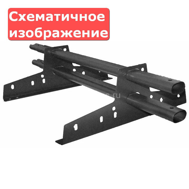 Универсальный кронштейн (опора) ЭКОНОМ овал, темно-коричневый (RR 32)