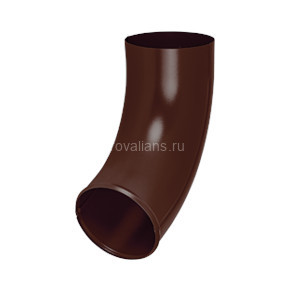 AS COMF PE 125/90 Отвод трубы RAL8017 (12шт/уп)