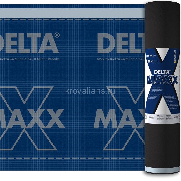 DELTA (Дельта) MAXX X энергосберегающая диффузионная мембрана экстремальной прочности 75 м2 (1,5х50м)