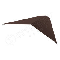 Конек плоский 145х145х2000 Stynergy (Стинержи) (Полиэстер-8017-0.4) /1 шт/