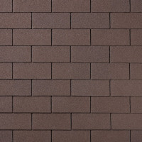 QUIET TILE Гибкая черепица Brick коричневый 3м2