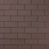 QUIET TILE Гибкая черепица Brick коричневый 3м2