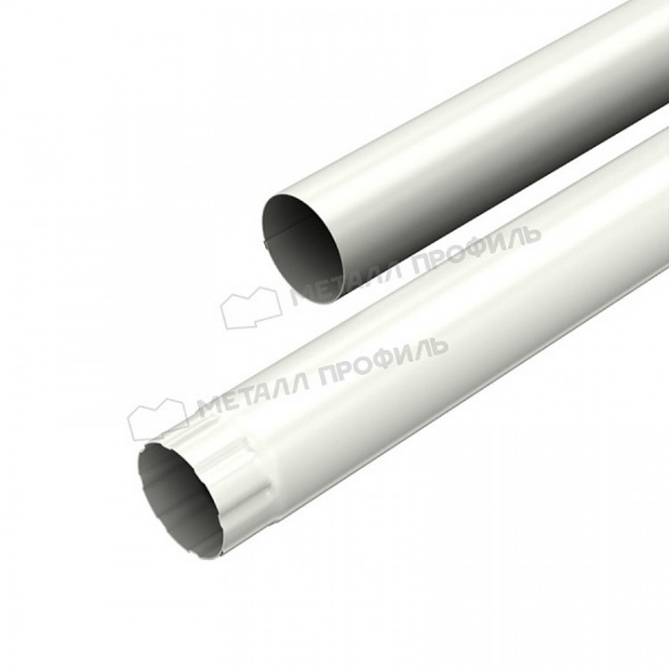 Труба водосточная МЕТАЛЛ ПРОФИЛЬ Foramina PUR 125/100 2м RAL 9010, белый Труба водосточная МЕТАЛЛ ПРОФИЛЬ Foramina PUR 125/100 2м RAL 9010, белый