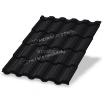 Металлочерепица МеталлПрофиль Монтекристо-XL (PURMAN-20-9005-0.5) /1 кв.м./