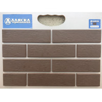 Термопанель АЛЯСКА Natural braun struktur (1,140х0,596х60мм) 0,65м2 60шт/палл