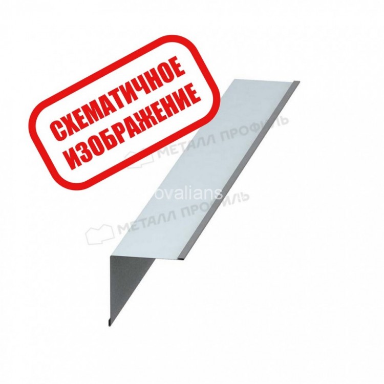 МеталлПрофиль Планка угла внутреннего 115х115х2000 (PURETAN-20-RR23-0.5) /1 шт/