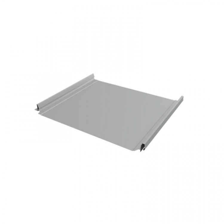 Кликфальц Pro 0,45 PE RAL 9006 бело-алюминиевый