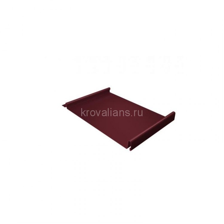 Фальцевая кровля Grand Line (Гранд Лайн) Кликфальц Pro 0,5 Satin (RAL 3005) 1 кв.м.