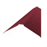 Конек плоский фигурный 120х15х25х15х120х2000 Stynergy (Стинержи) (CORUNDUM50-RAL3005-0.5) /1 шт/