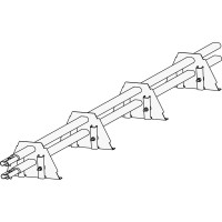 Снегозадержатель ROOFsystems PRESTIGE ZN 45*25 (овал), 3м SINGLE ФАЛЬЦ RAL 3005