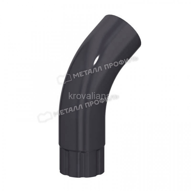 МП GS lite Колено трубы, RAL 7024, графит D90х60
