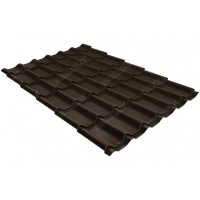 Металлочерепица классик Grand Line (Гранд Лайн) 0,45 Drap ST RAL 8017 /1 кв.м./
