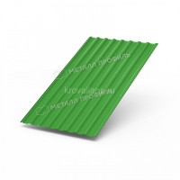 Профилированный лист Металл Профиль МП-20х1100-R (ПЭ-01-6018-0,45) /1 кв.м./