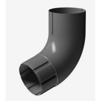Docke STAL PREMIUM MATT 125/90 мм Колено 72 гр Графит RAL7024 18шт/упак