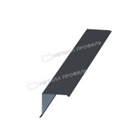 МеталлПрофиль Планка торцевая 135х145х2000 NormanMP (Полиэстер-01-7024-0.5) /1 шт/
