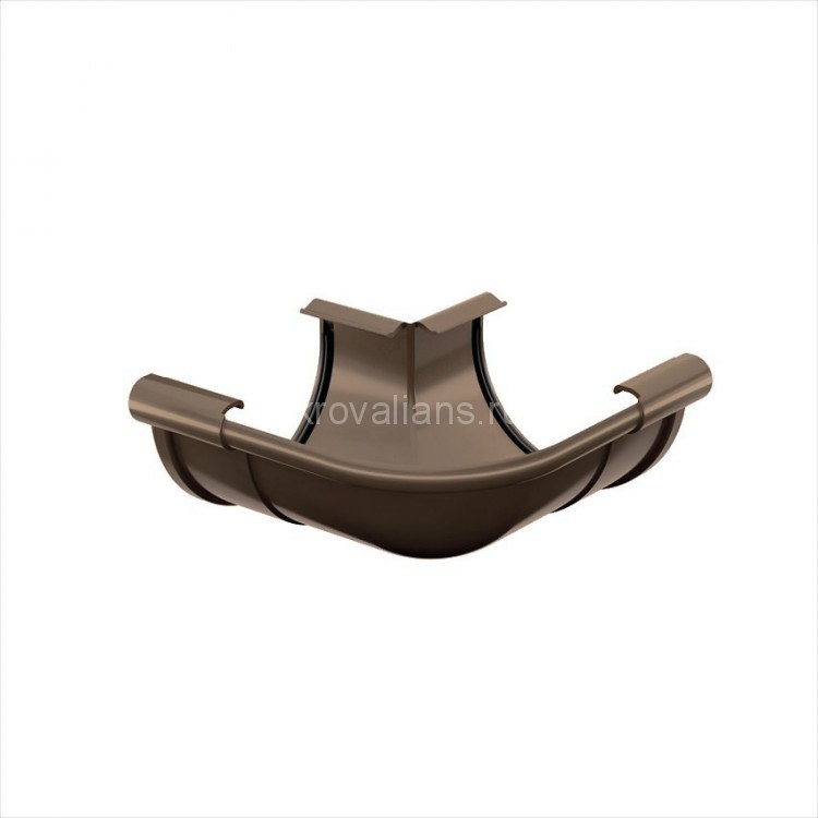 Galeco PVC 152 130/100 Угол внешний 90гр. Темно-коричневый RAL 8019 (10шт/уп)