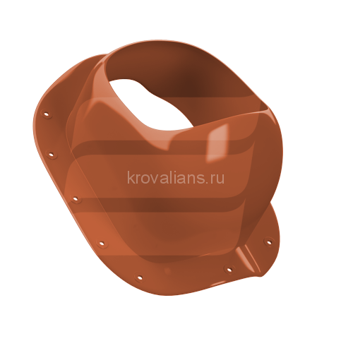 Eurovent VENTOS METAL W35 RAL8004 (к-т) Вентиляционный выход неизолированный под м/ч, d=110mm