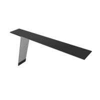 Планка карнизная фальц Grand Line 130х80 0,5 Rooftop Бархат RAL 7016 антрацитово-серый (2м)