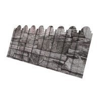 Профнастил С10B фигурный 0,45 Print Twincolor с пленкой Fine Stone