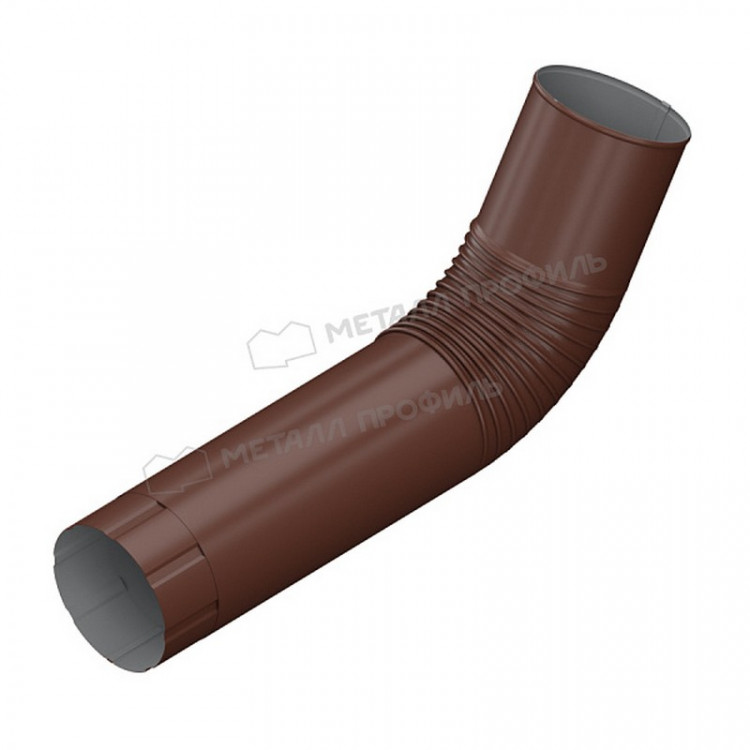 Колено трубы МЕТАЛЛ ПРОФИЛЬ ПРОЕКТ D150 Ral 8017 Колено трубы МЕТАЛЛ ПРОФИЛЬ ПРОЕКТ D150 Ral 8017