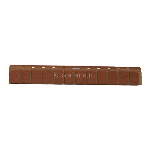 Облицов. планка Кирпич КРАСНЫЙ  (0,927м х 0,073м х 0,051м) 0,677 кв.м/уп Альта Профиль