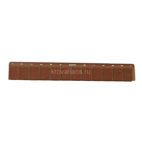 Облицов. планка Кирпич КРАСНЫЙ  (0,927м х 0,073м х 0,051м) 0,677 кв.м/уп Альта Профиль