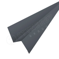 Планка начальная фасадная 3000 Фальц Stynergy (CORUNDUM50Matt-RAL7011-0.5)