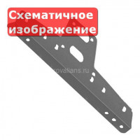 Универсальный кронштейн МЕГАЭКОНОМ, коричневый шоколад (RAL 8017)