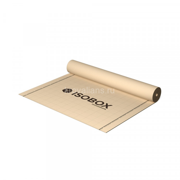 ISOBOX А 70 ТехноНИКОЛЬ Ветро-влагозащитная пленка (КЛЕЕВАЯ ПОЛОСА) (1,6х43,75м)