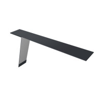 Планка карнизная фальц 130х80 0,5 PurPro Matt 275 RAL 7024 мокрый асфальт (2м)