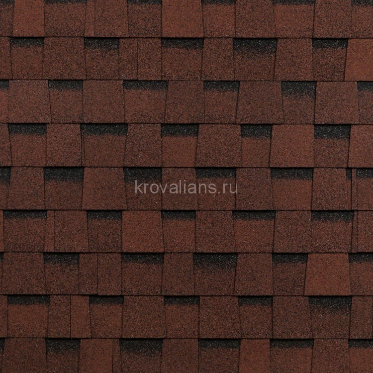 Шинглас ФАЗЕНДА 2,6м2 Красный & 4D4X21-0713RUS (45 уп./пал)