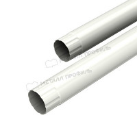 Труба соединительная МЕТАЛЛ ПРОФИЛЬ Foramina PUR 125/100 1м RAL 9010, белый