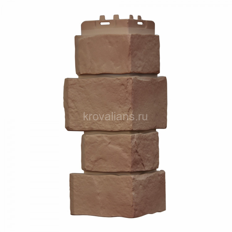 Угол Grand Line Крупный камень Design Plus миндаль (0,390*0,170) 12шт/уп