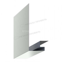 МеталлПрофиль Планка откоса сложная 3D 245х75х3000 (Полиэстер-01-9003-0.45)