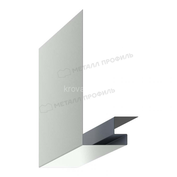 МеталлПрофиль Планка откоса сложная 3D 245х75х3000 (Полиэстер-01-9003-0.45)