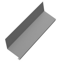 Планка примыкания нижнего к трубе AQUACLICK 150х200х35х30х2000 PU Matt Rooftop Кашемир 0,5мм Zn275 RAL7024