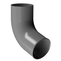 Docke STAL PREMIUM MATT 125/90 мм Отвод трубы Графит RAL7024 18шт/упак
