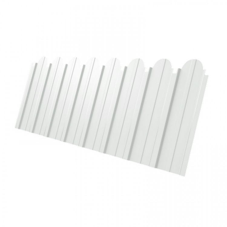 Профнастил C10A фигурный 0,45 Drap TX RAL 9003 сигнальный белый